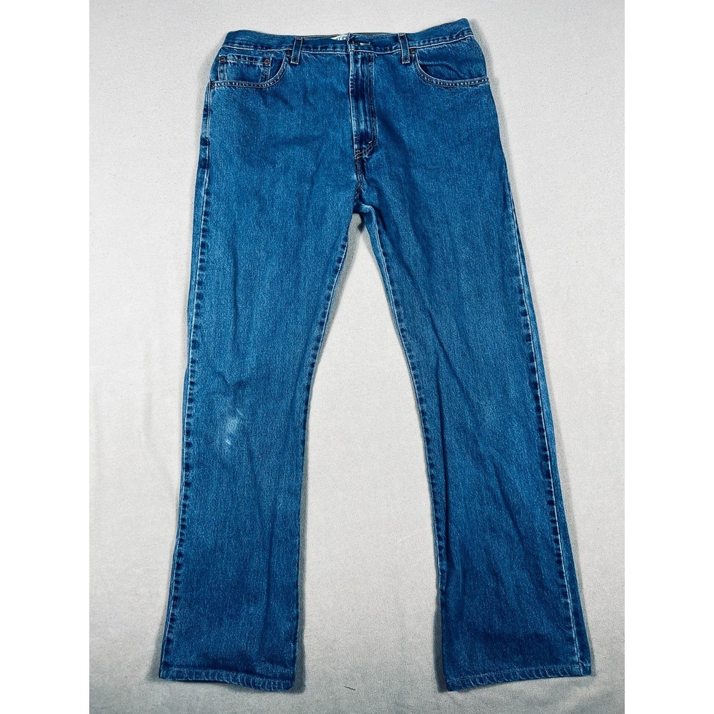 Levi's 517 Boot Cut Jeans Mens 38x38 (36x34 Actual) Blueโ Denim Medium Wash READ - Picture 1 of 15